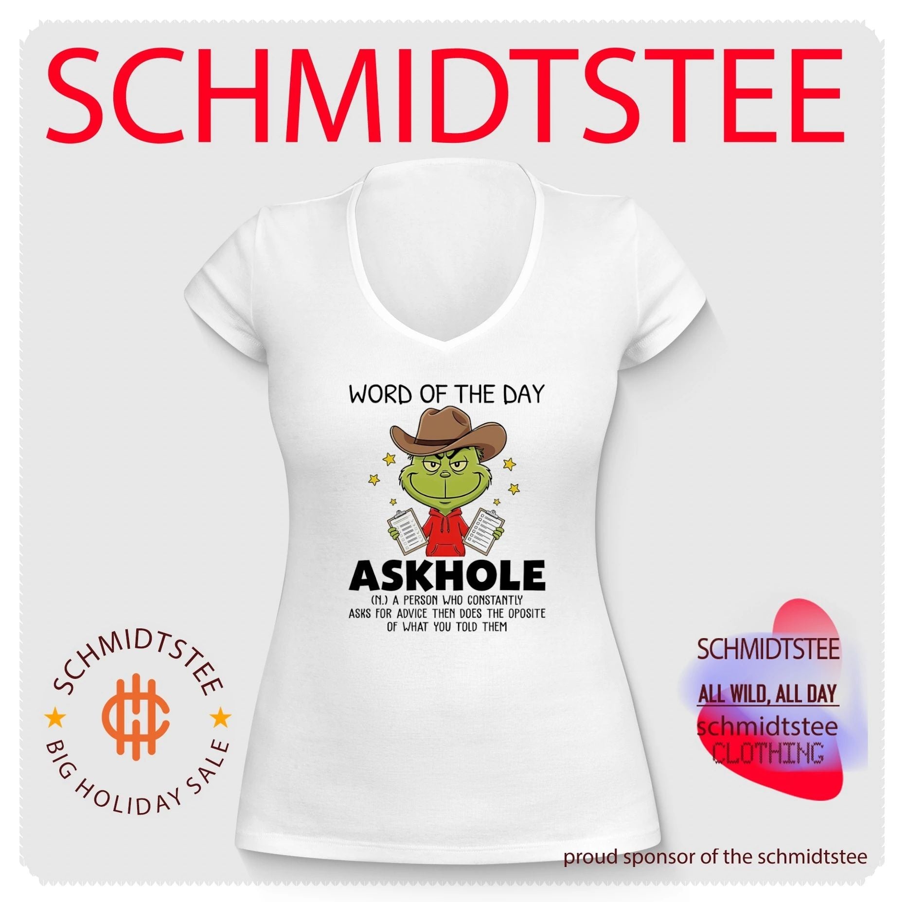 Grinch word of the day askhole definition shirt