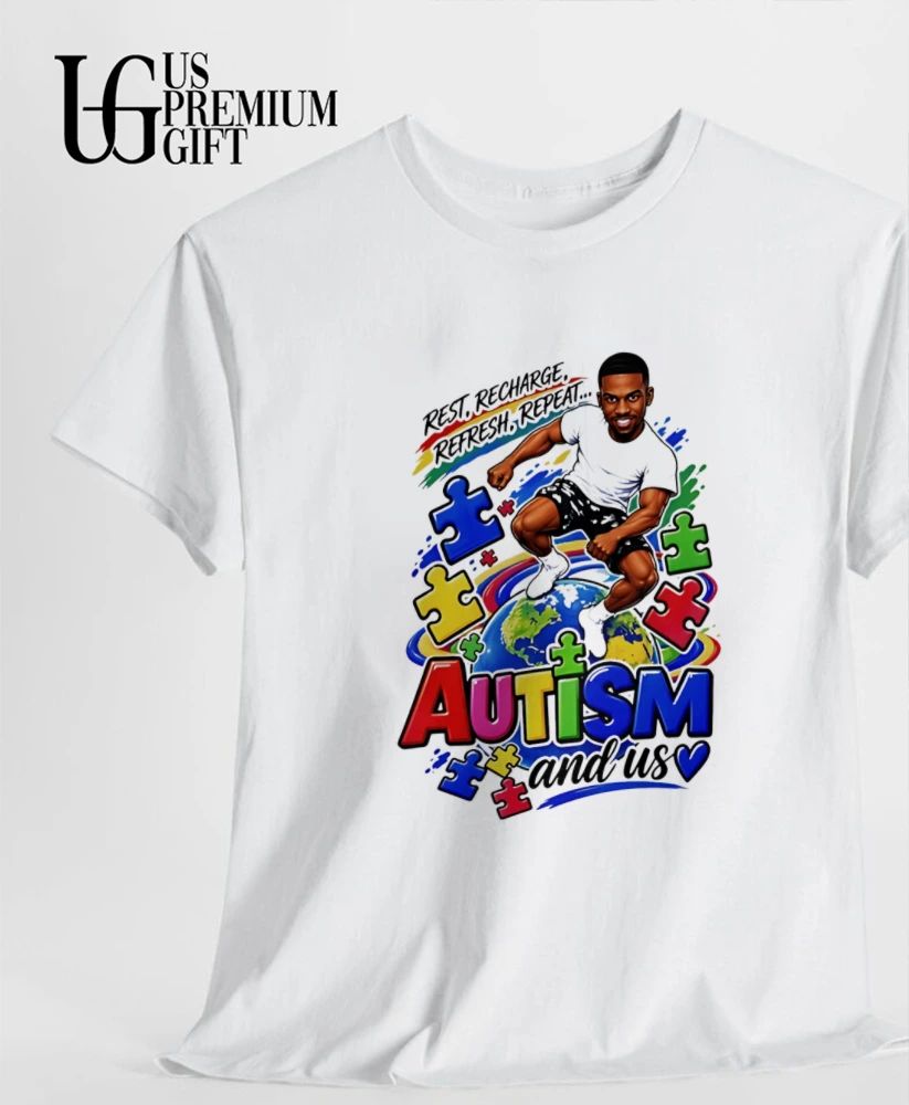 Rest Recharge Refresh Repeat Autism and Us shirt