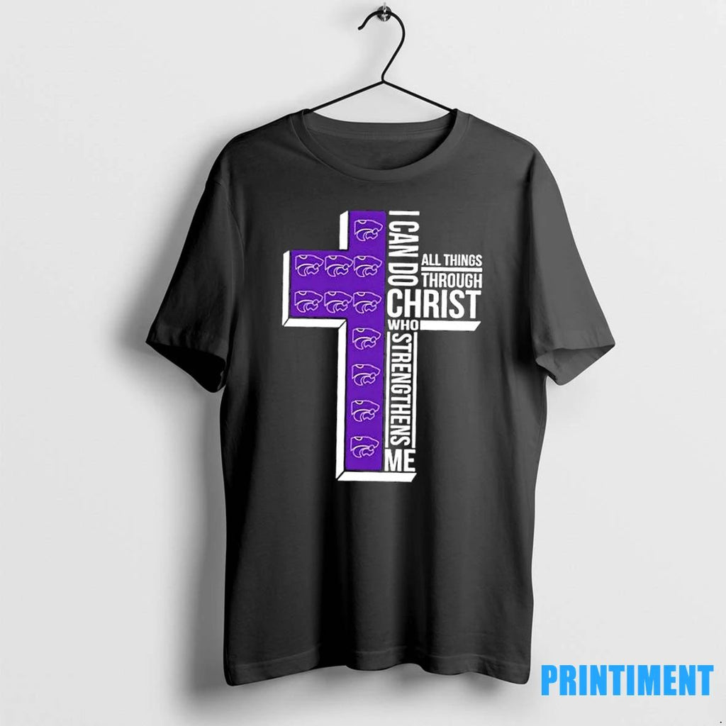 I Can Do All Things Through Christ Who Strengthens Me Kansas State Wildcats Football Cross