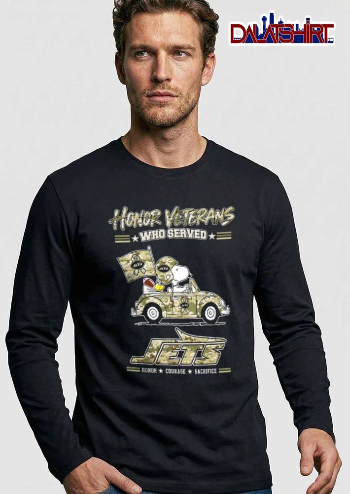 New York Jets x Peanuts Honor Veterans shirt