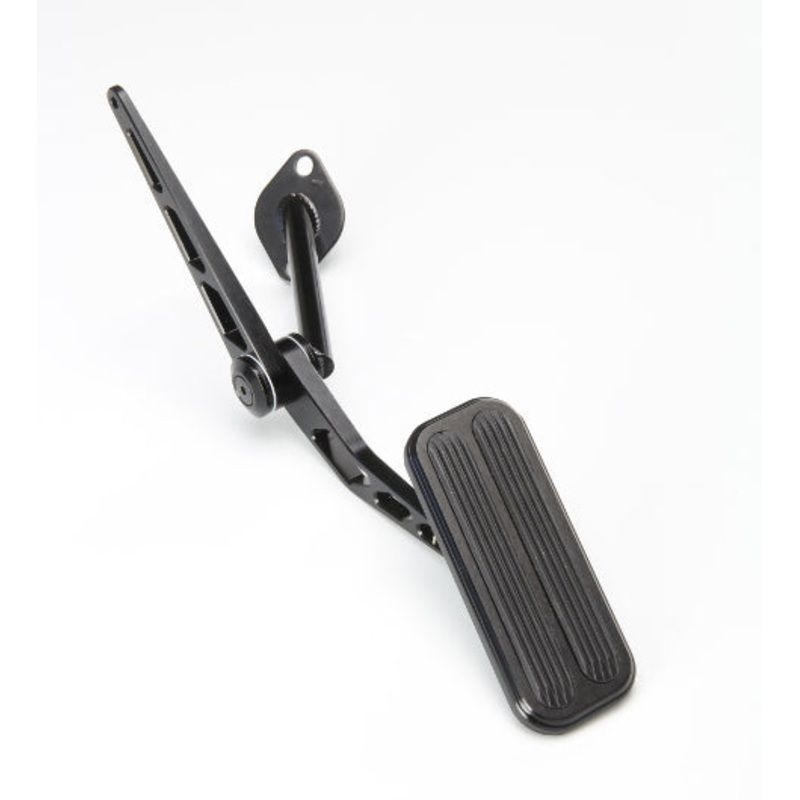 Lokar XBAG-6113 Black 1955-1957 Chevy Billet Throttle Pedal With Rubber