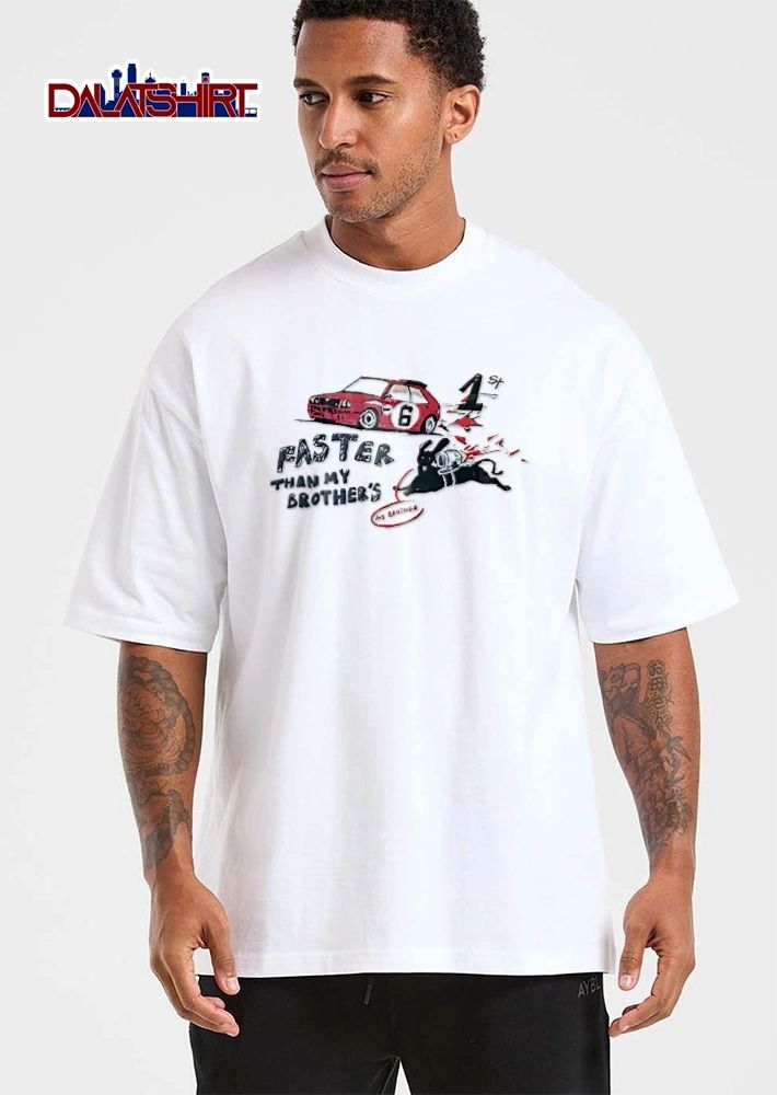 Faster Than My Brother’s race car dog shirt