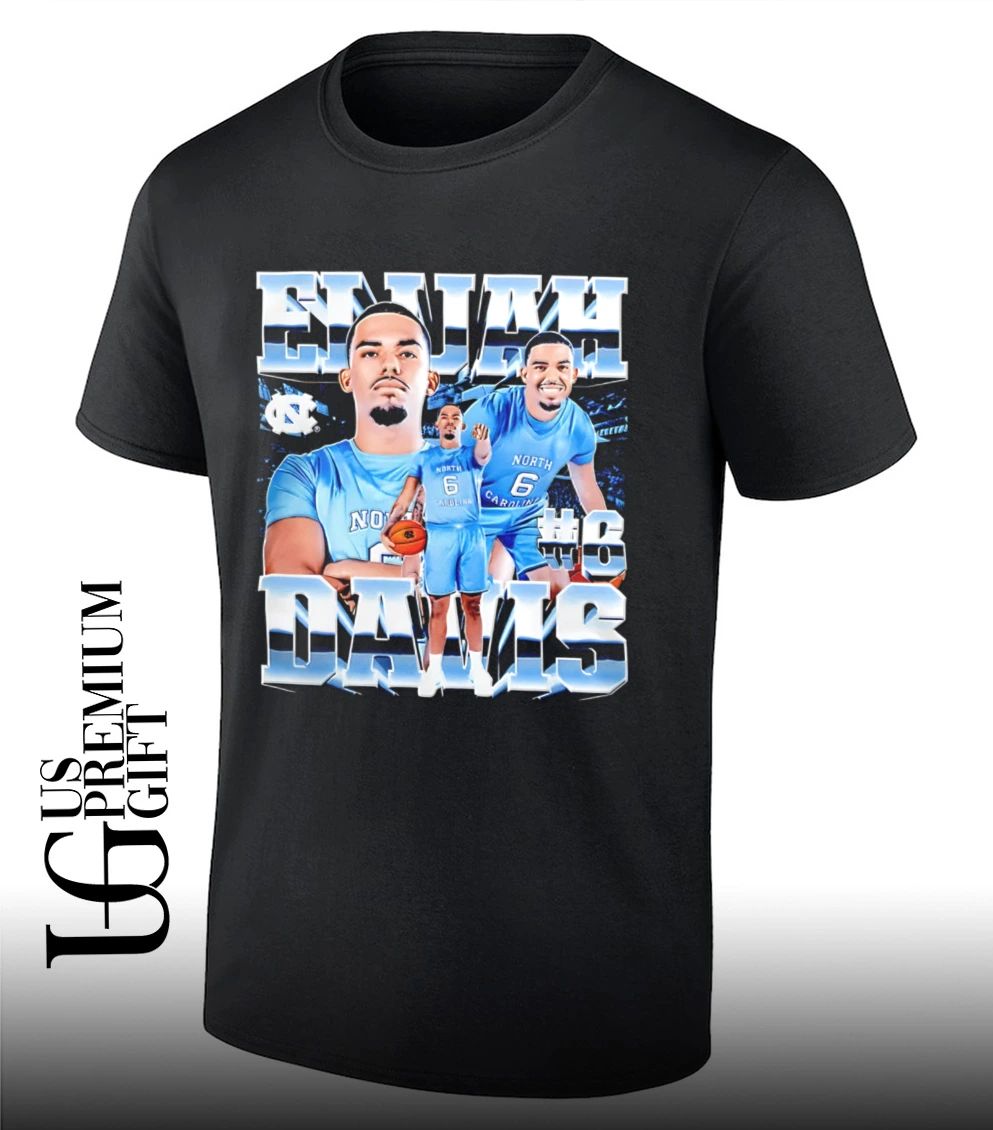 Elijah Davis 6 North Carolina Tar Heels NCAA Basketball shirt
