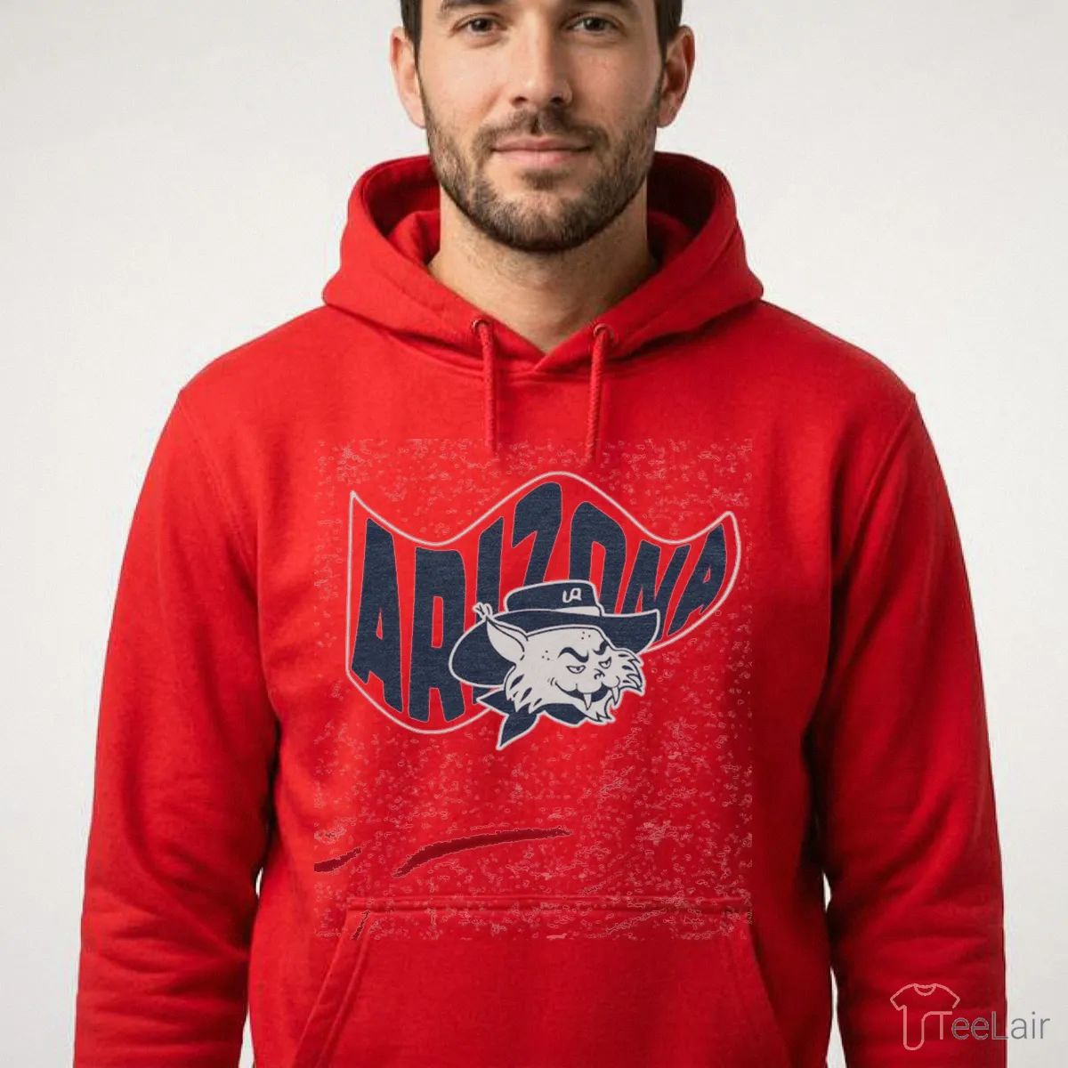 Arizona Waving Flag Heather Red T-Shirt