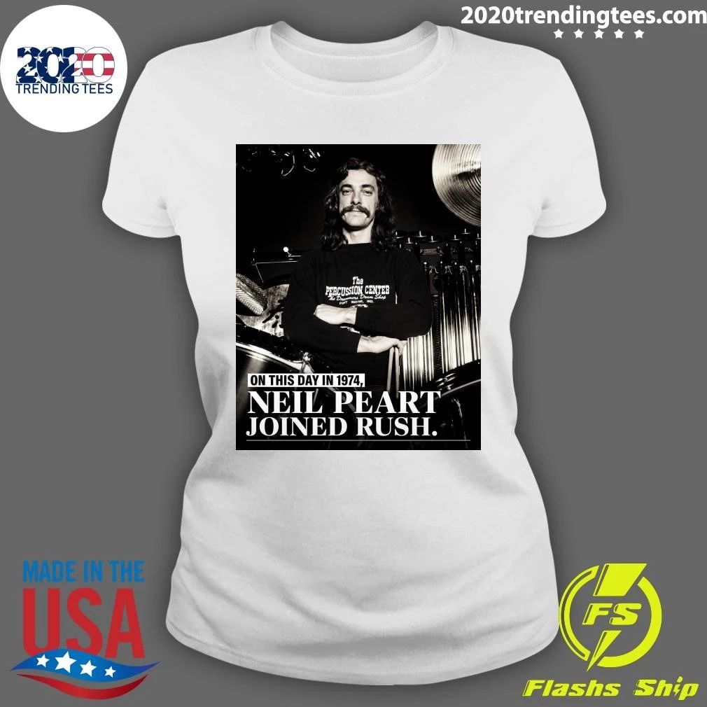 On This Day in 1974, Neil Peart Joined Rush Shirt