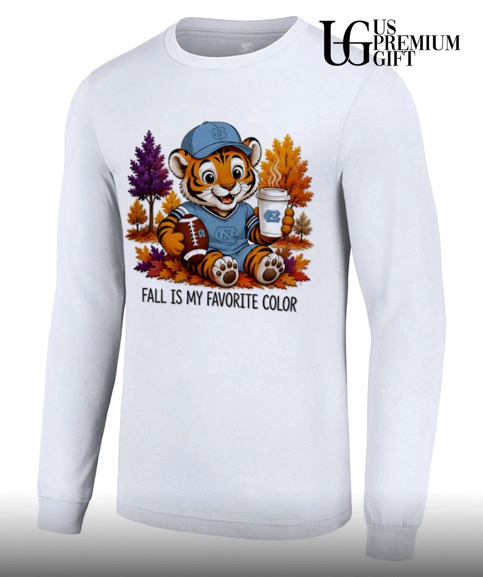 North Carolina Tar Heels Tiger Fall Is My Favorite Color College Football 2026 shirt