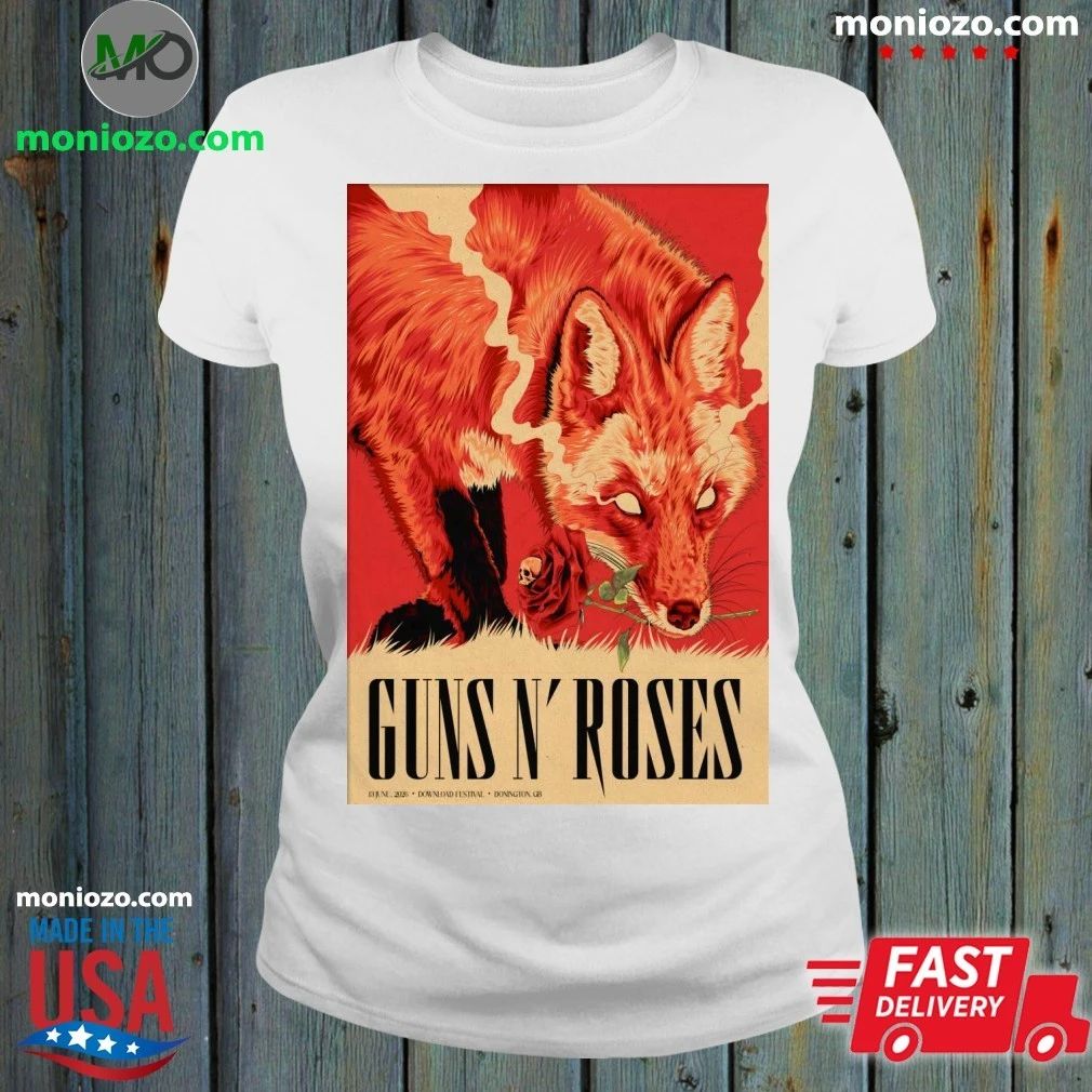 Original Guns N’ Roses Castle Donington Leicestershire June 13 2026 Poster T-Shirt