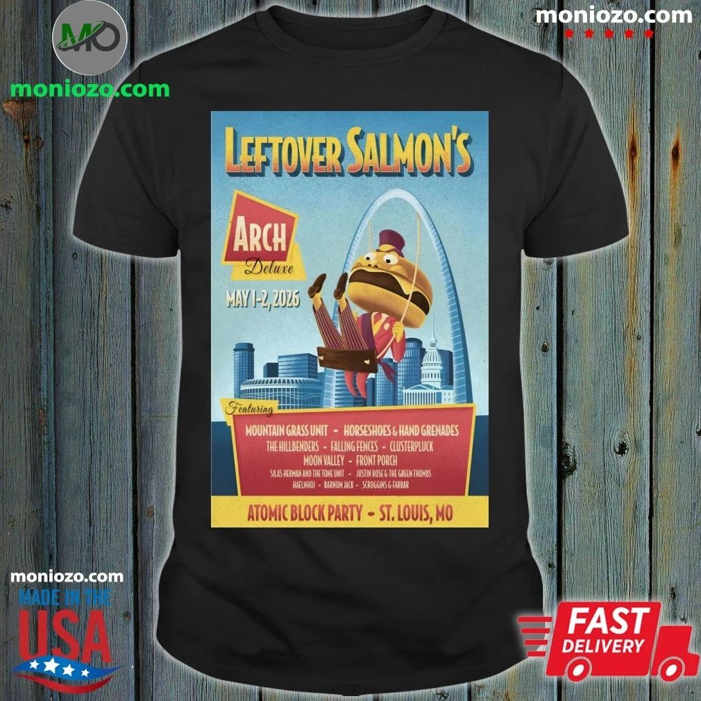 Original Leftover Salmon’s May 1-2 2026, St. Louis MO Poster Shirt