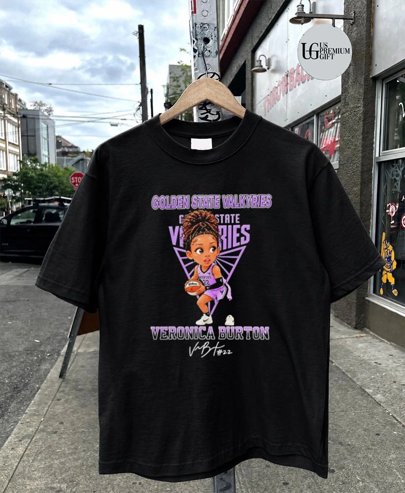 Veronica Burton Golden State Valkyries WNBA chibi signature shirt