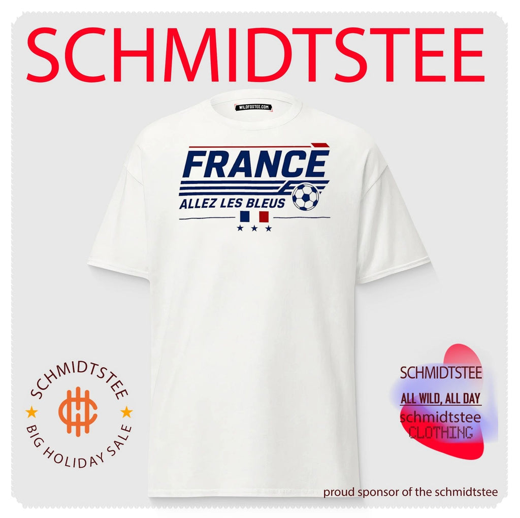 France Allez Les Bleus football illustration shirt