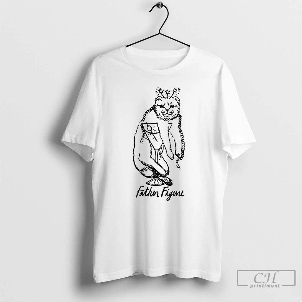 Classic Father Figure Cat T Shirts Hoodie Longsleeve
