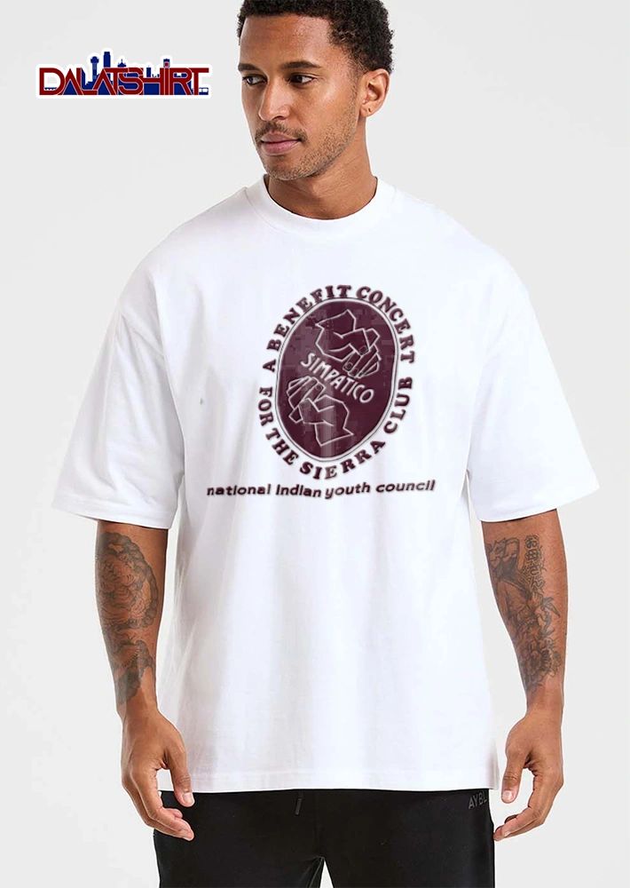 Sierra Club A Benefit Concert For The Sierra Club Simpatico two hands clasping oval emblem shirt