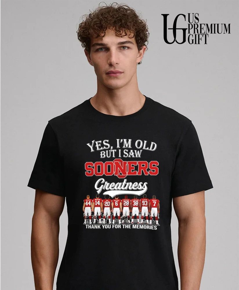 Yes I’m Old But I Saw Oklahoma Sooners Greatness Thank You for the Memories signature shirt