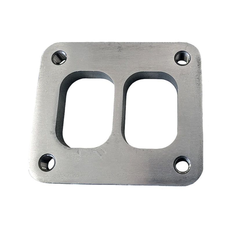 T4 Turbo Divided Inlet Flange Mild Steel (M10 x 1.5 Tapped Holes)