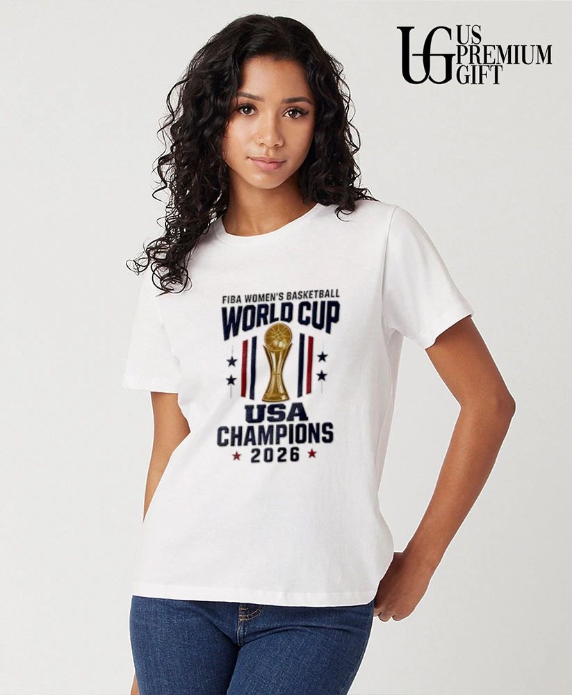 USA Womens National Team FIBA World Cup 2026 Champions trophy shirt