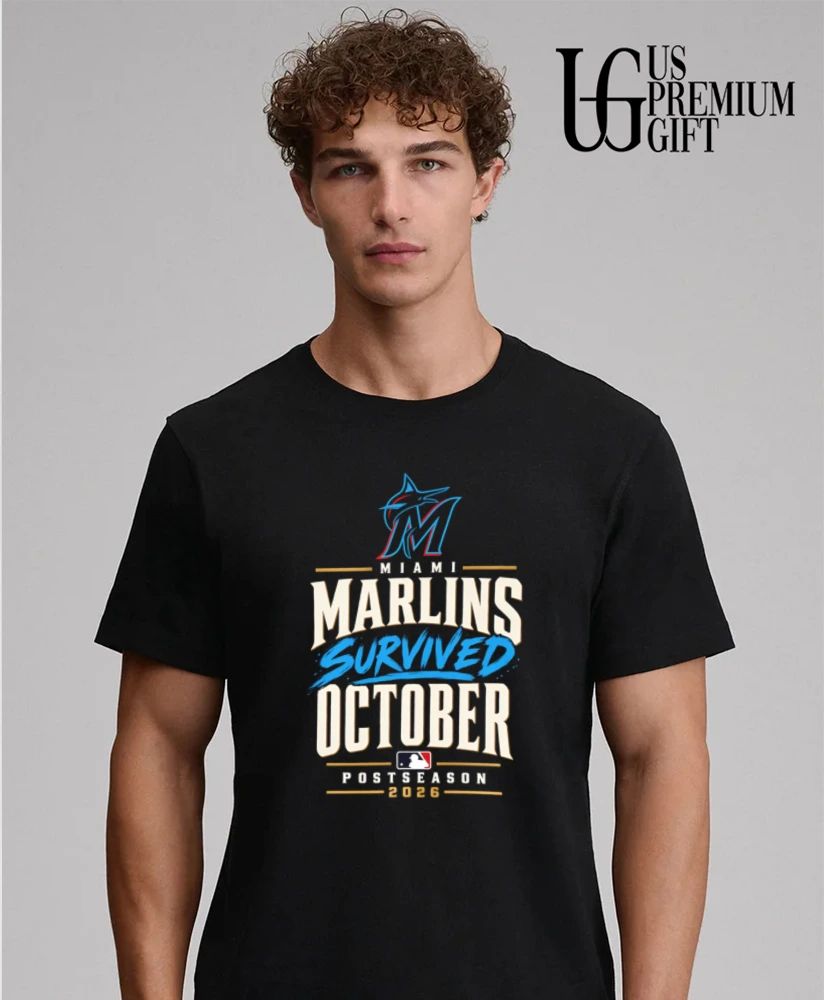Miami Marlins Baseball Survived October Postseason 2026 shirt