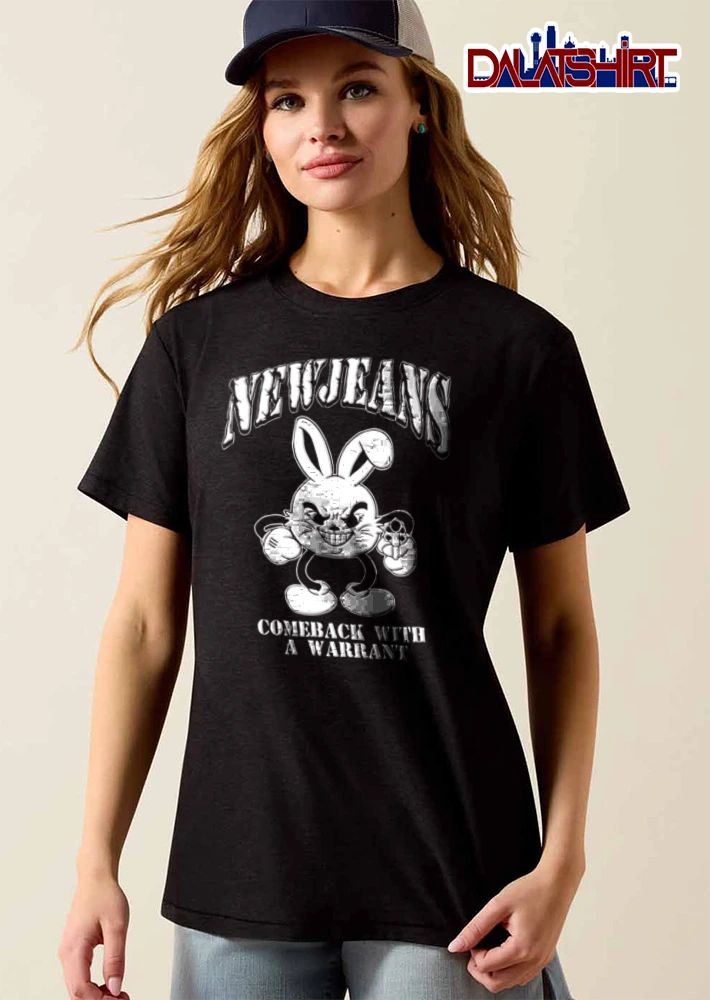 Newjeans Comeback With A Warrant cartoon rabbit shirt