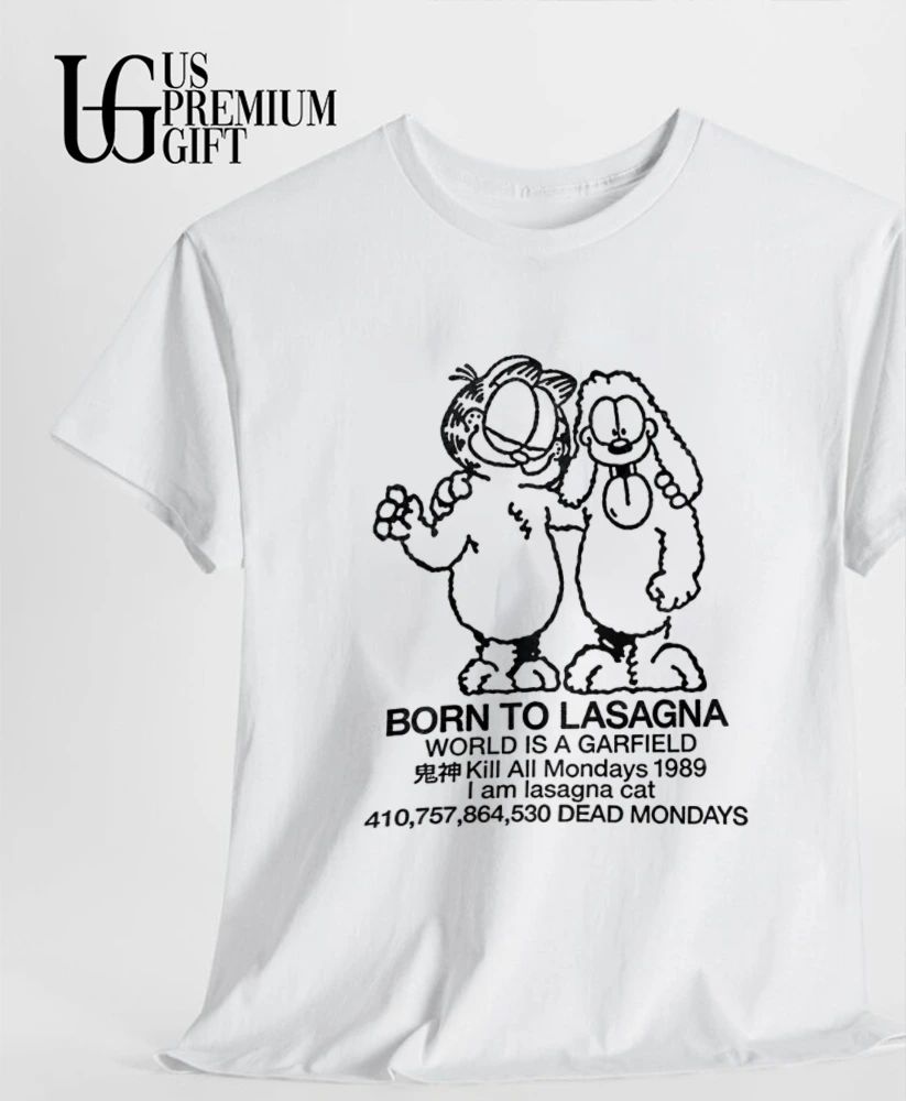 Cat and Odie born to Lasagna shirt