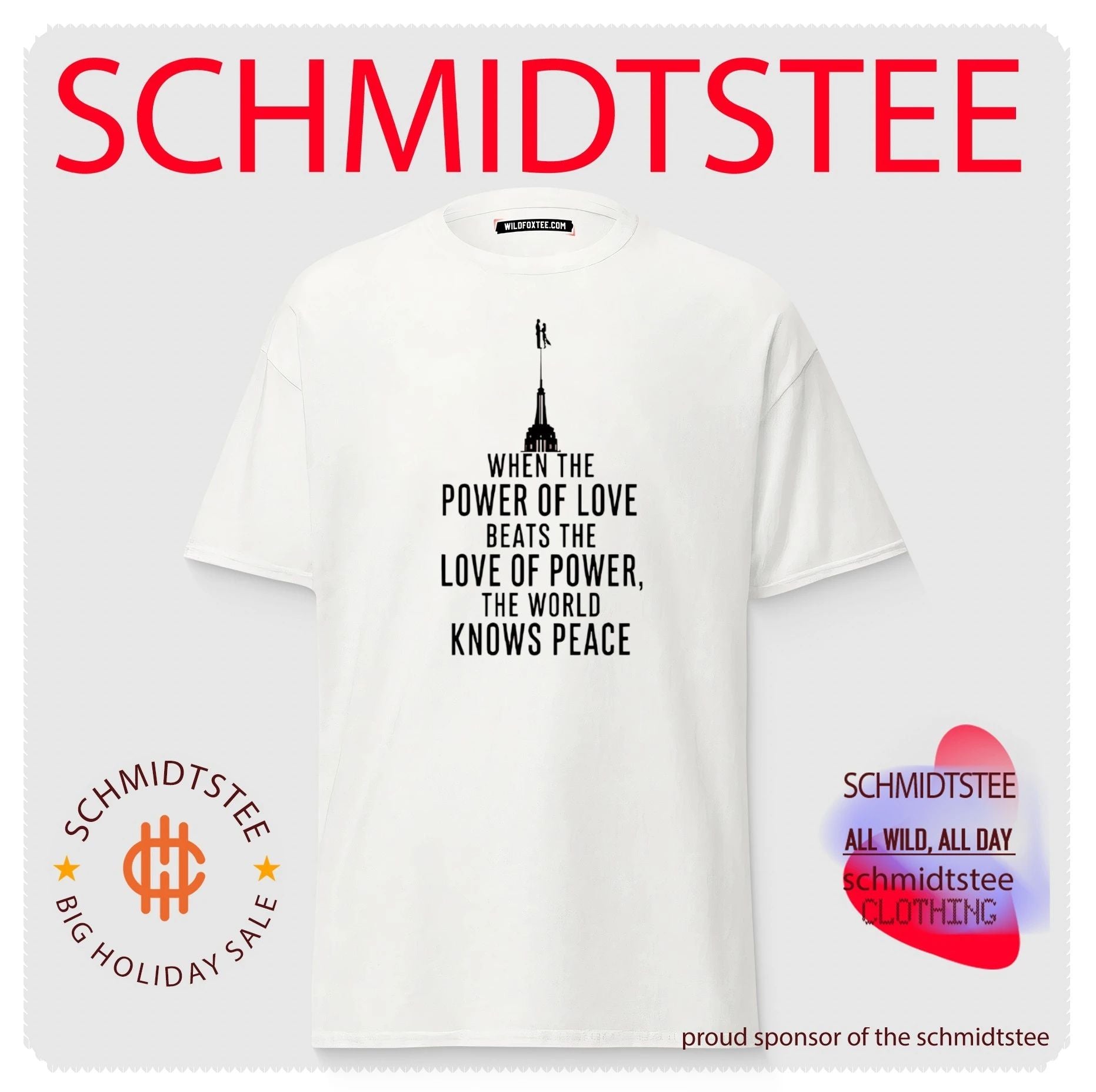 When The Power Of Love Beats The Love Of Power The NYC Skyline Shirt