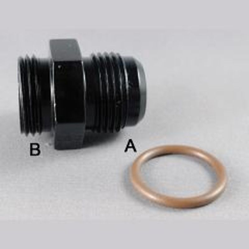 ‘-8 AN x -6 O-Ring Radius Fittings