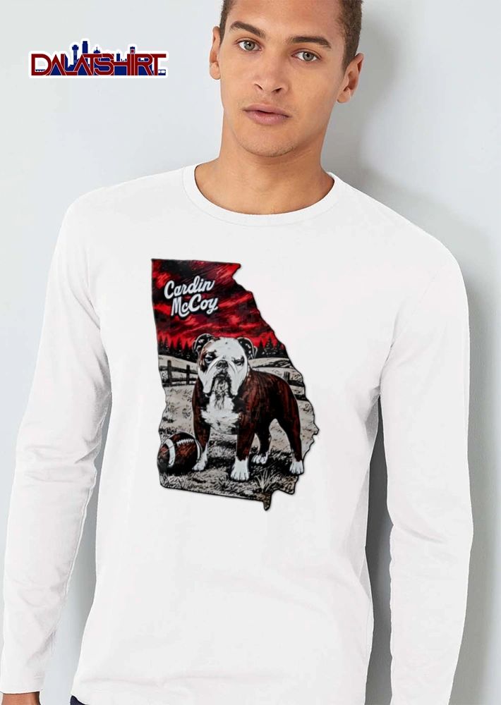 Cardin mccoy georgia bulldog football landscape shirt