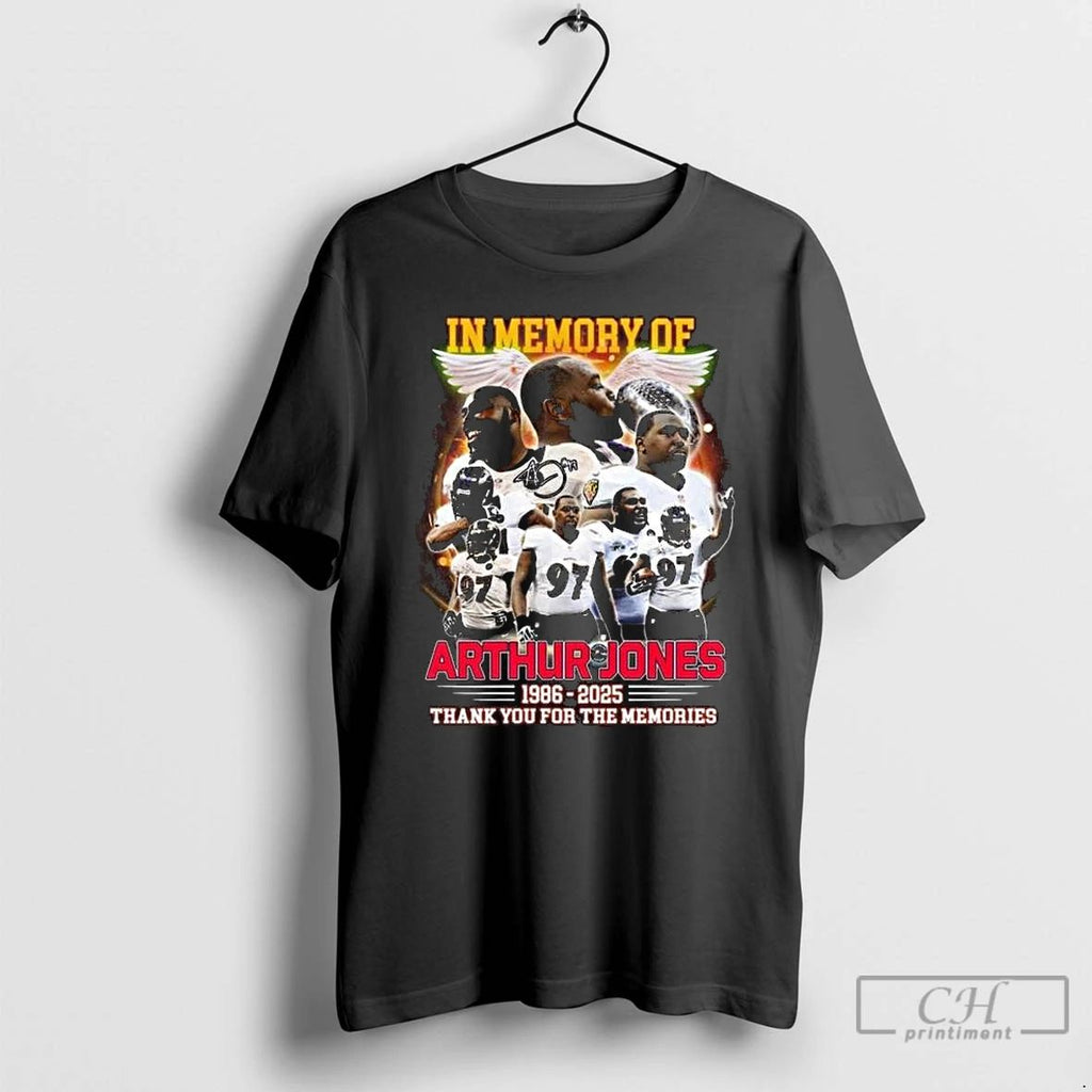 Classic In Memory Of Arthur Jones Baltimore Ravens 2025 Thank You Signature Long Sleve