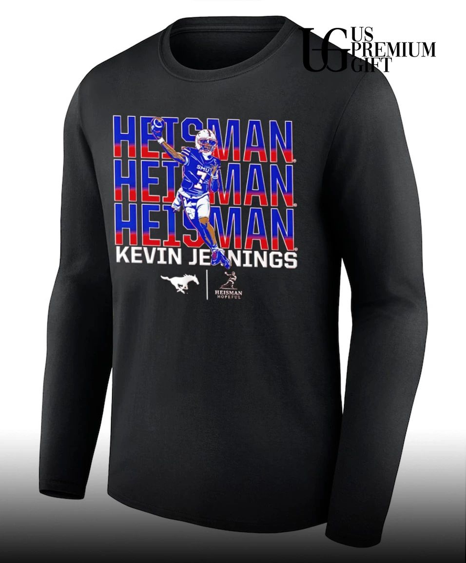 Kevin Jennings Heisman Hopeful SMU Mustangs Football signature 2026 shirt