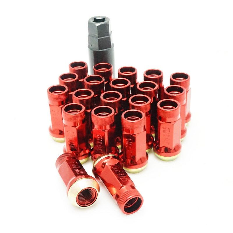Wheel Mate Muteki SR45R Lug Nut Kit 12×1.5 – Red (Rotating Taper Seat)
