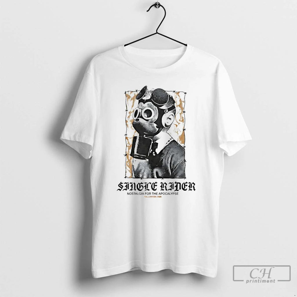 Premium Single Rider Nostalgia For The Apocalypse Halloween 2025 T Shirts