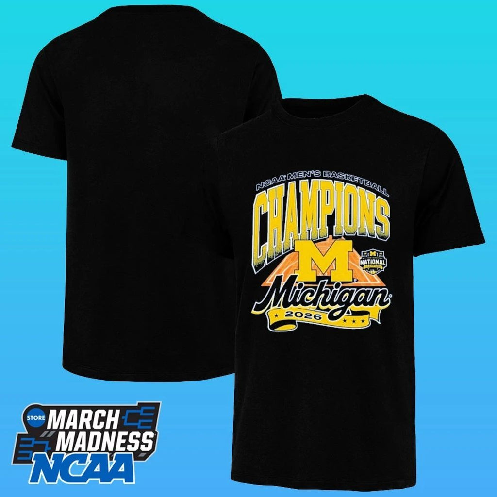 Michigan Wolverines 2026 Men’s Basketball National Champions Court Shirt
