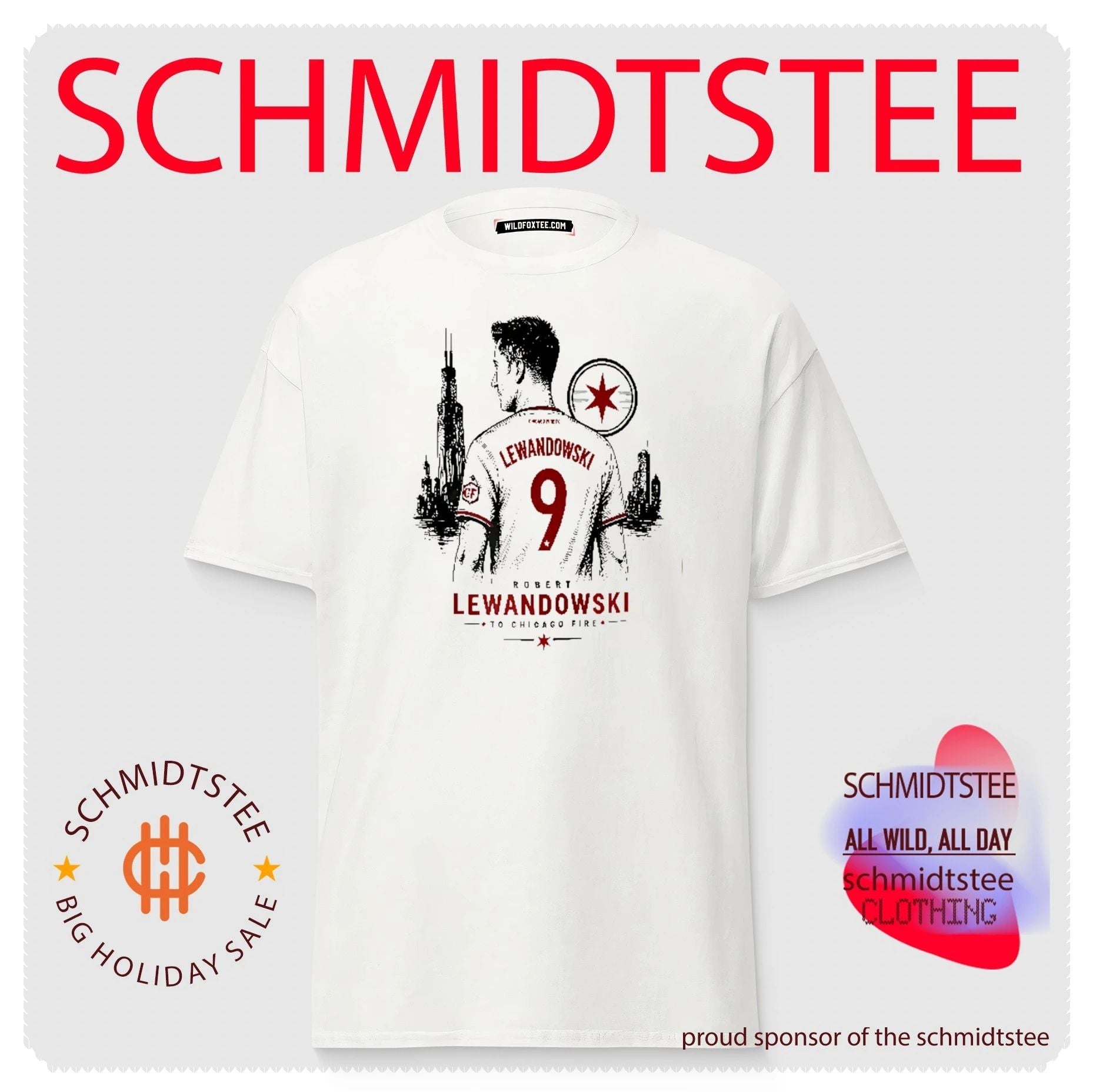 Robert Lewandowski To Chicago Fire graphic shirt