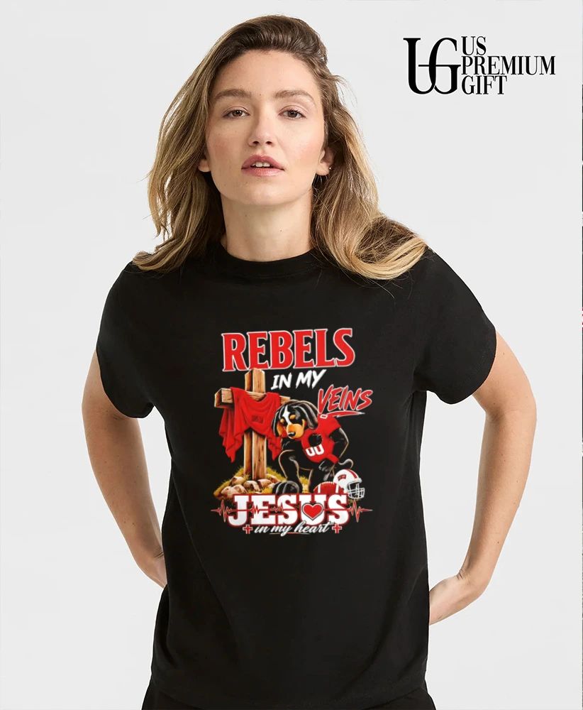 UNLV Rebels Dog In My Veins Jesus In My Heart Faith Football mascot shirt