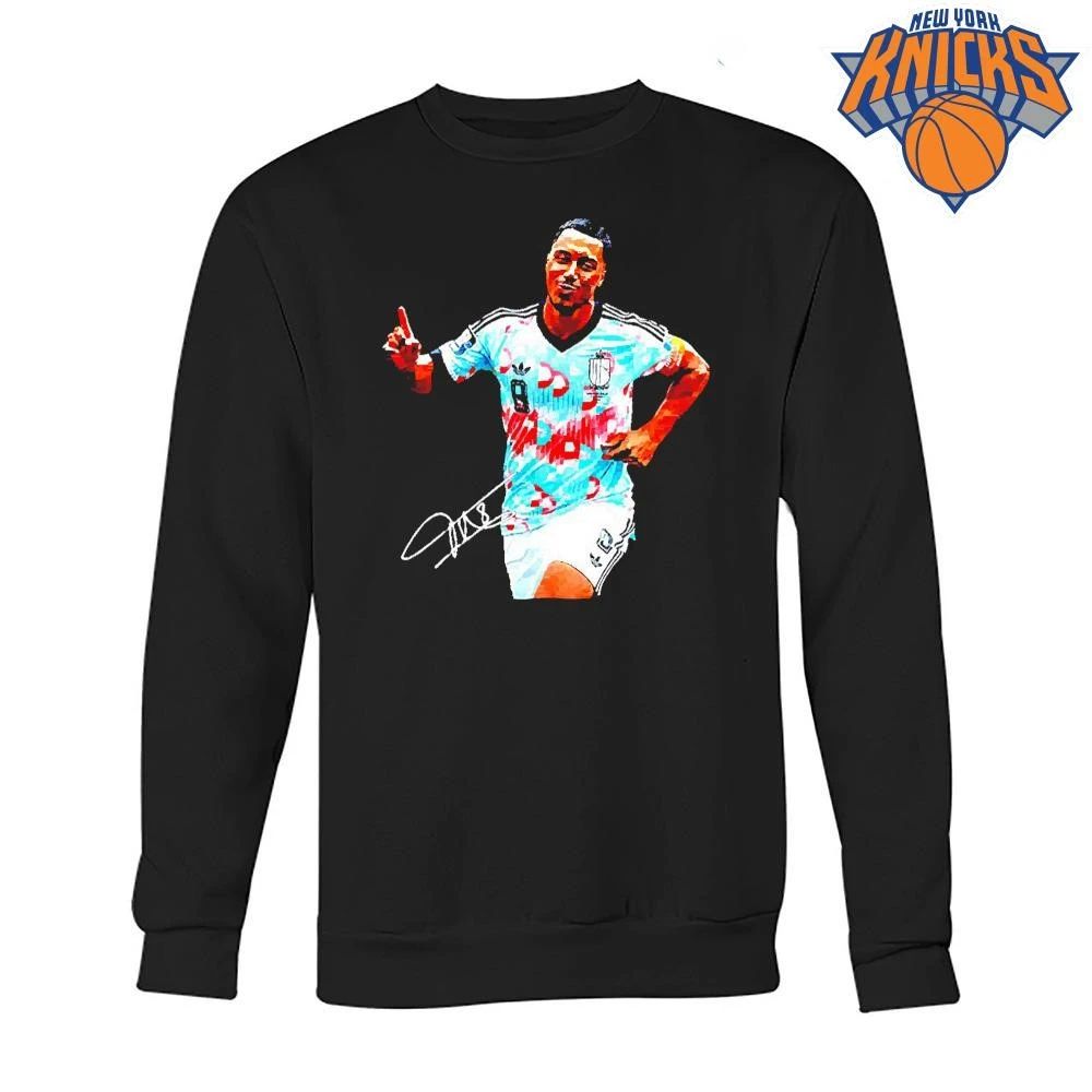 Youri Tielemans Belgium national football running signature shirt