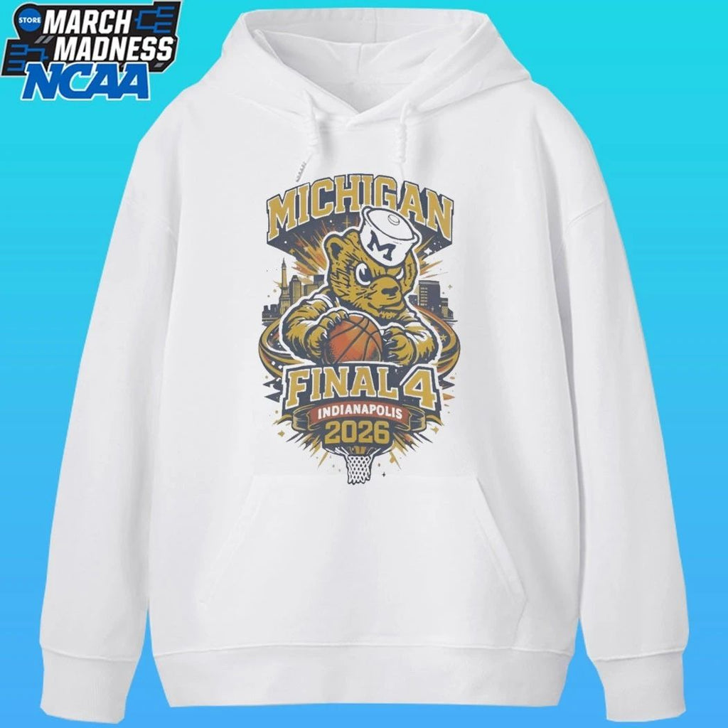 Michigan Wolverines 2026 Final Four Retro Vintage Shirt