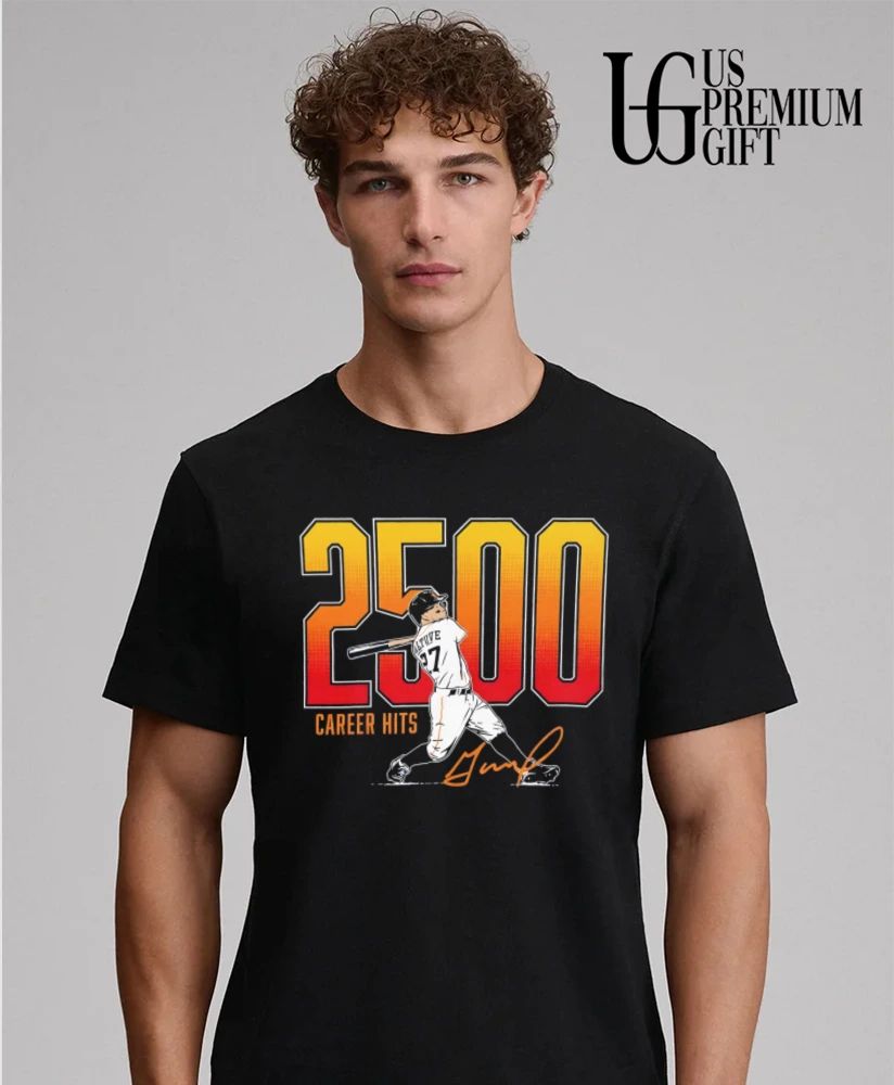 Jose Altuve 2500th Career Hits Houston Astros baseball signature shirt