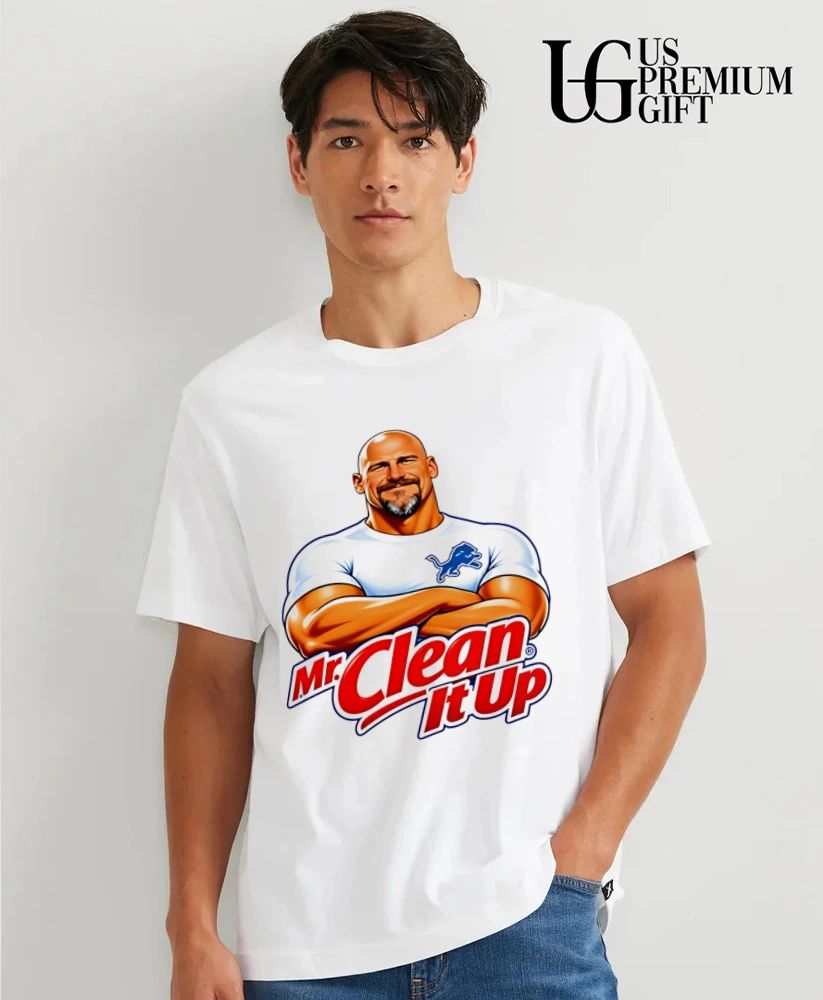 Mr Clean It Up Detroit Lions Football shirt