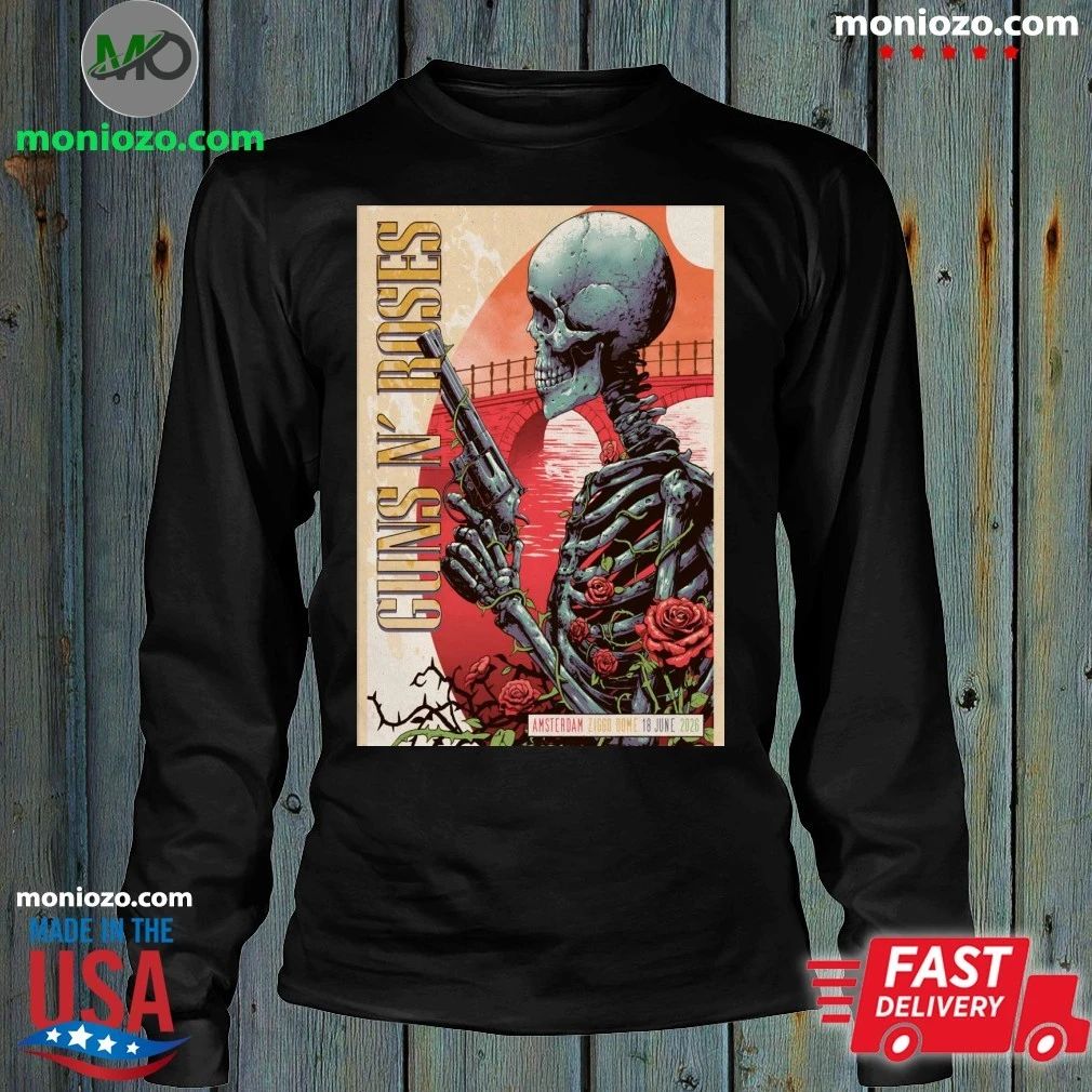 Original Guns N’ Roses June 18 2026 Ziggo Dome in Amsterdam Netherlands Poster Graphic T-Shirt