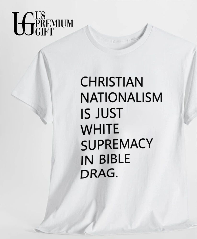 Tom Powell Jr Christian Nationalism Is Just White Supremacy In Bible Drag shirt