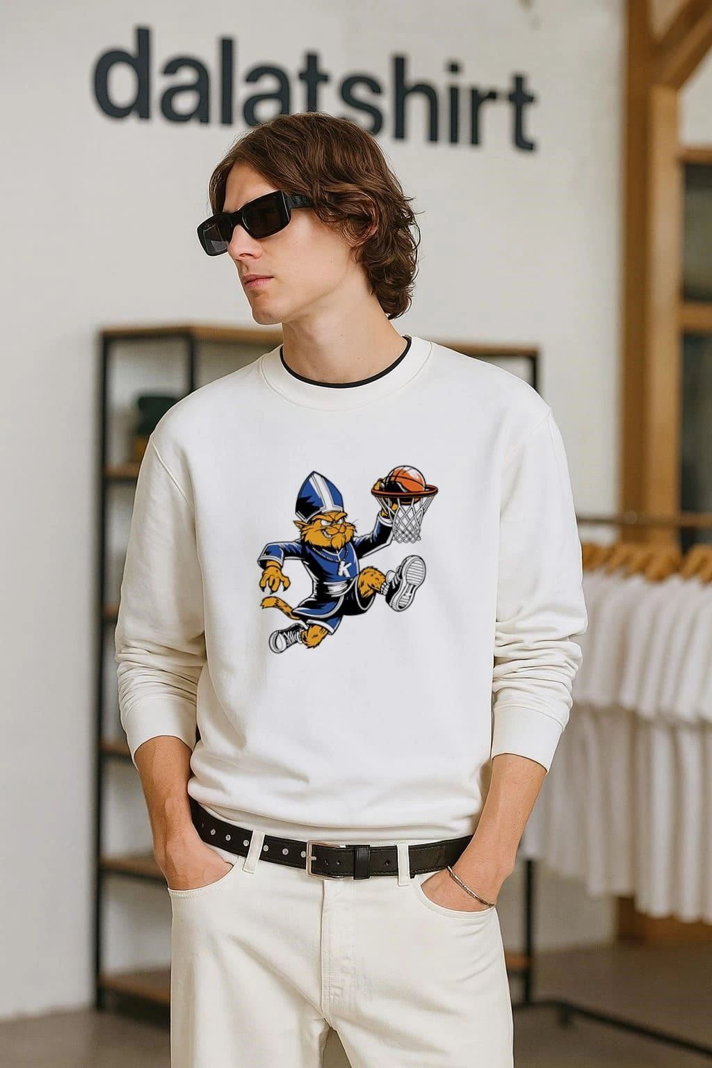 Kentucky Wildcat Mascot Pope Basketball shirt
