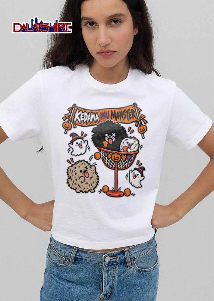 Kedama Inu Monster fluffy monsters ghosts basketball hoop shirt