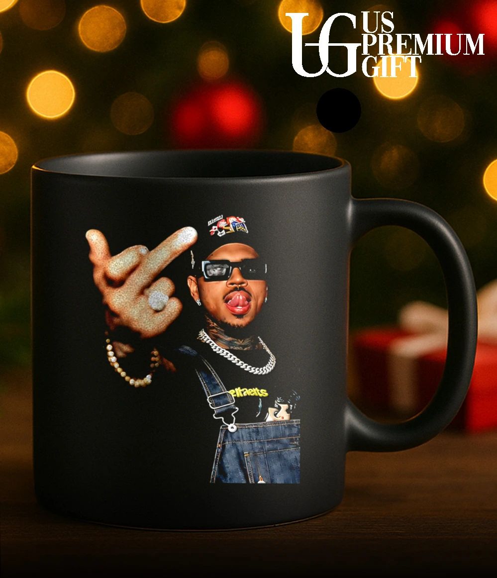 Chris Brown middle finger shirt