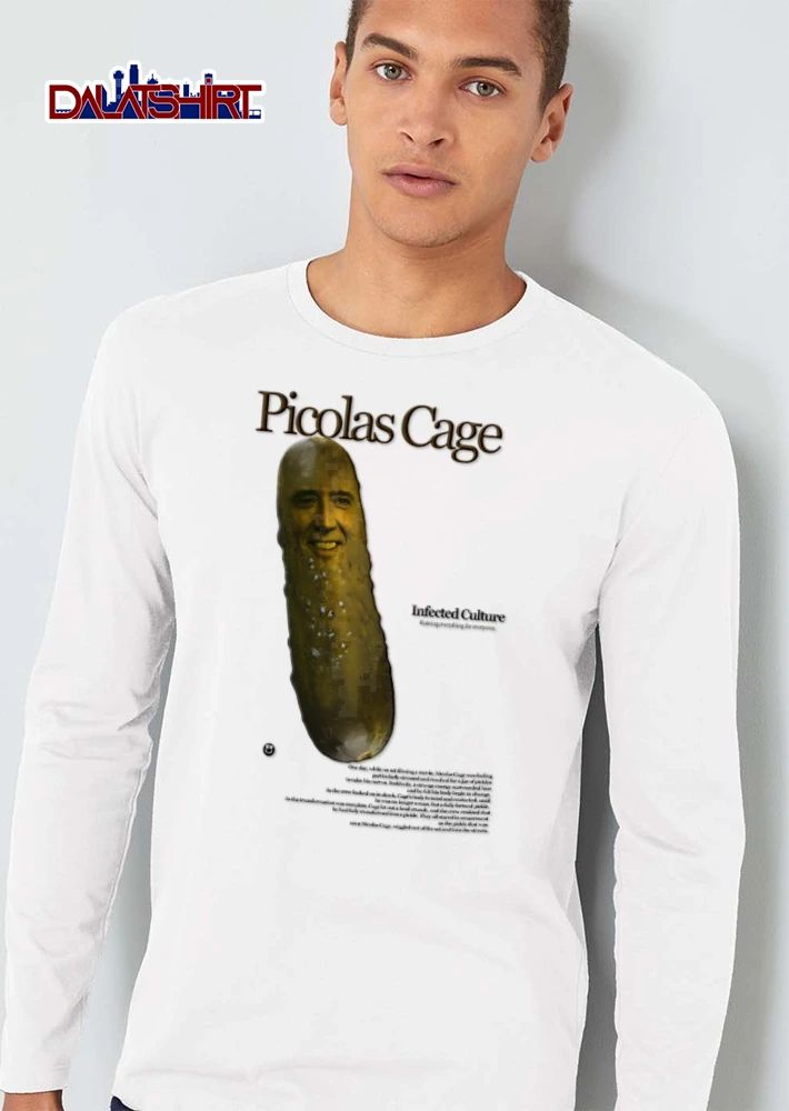 Nicolas Cage Infected Culture Ruining Everything For Everyone face on pickle shirt