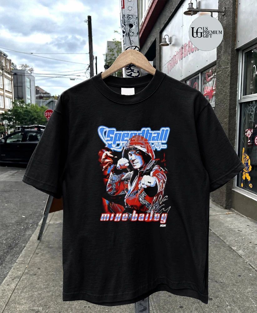 Mike Bailey AEW Speedball graphic shirt