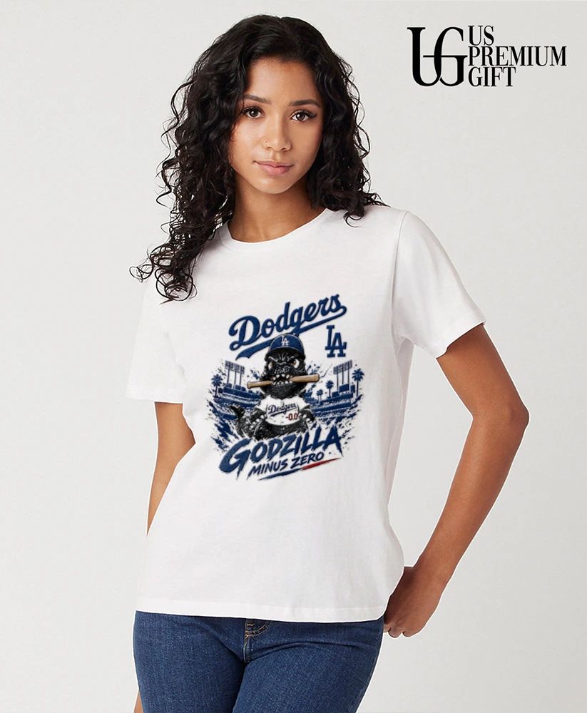 Godzilla Minus One Crossover Los Angeles Dodgers baseball 2026 shirt
