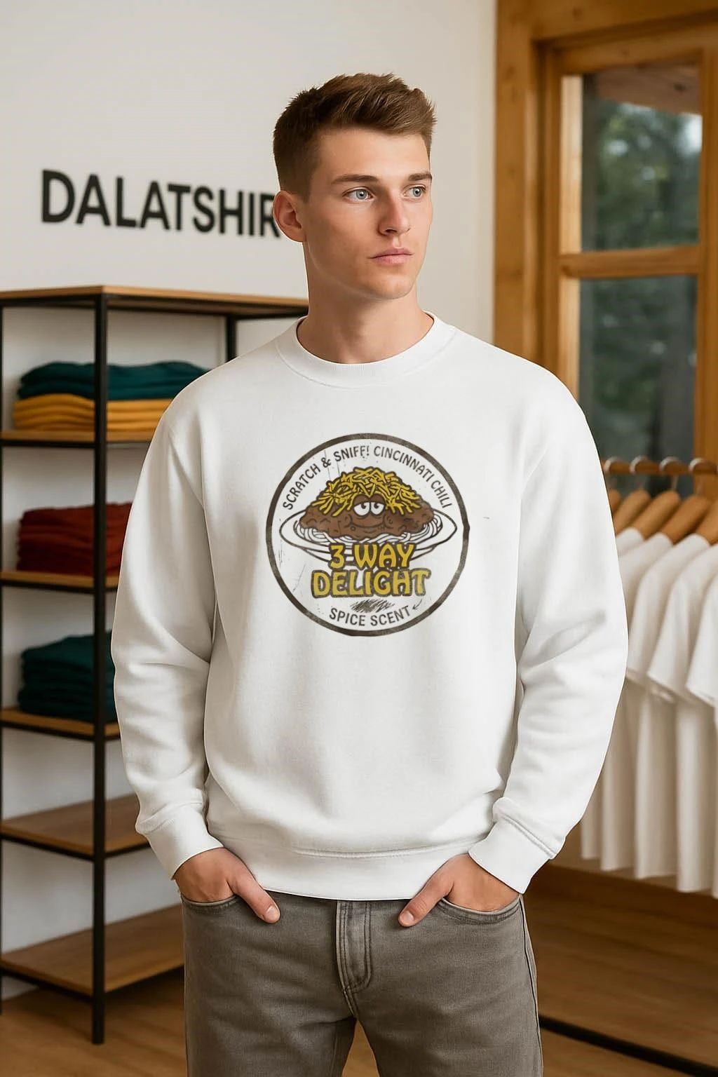 Scratch And Sniff Cincinnati Chili 3-Way Delight Spice Scent shirt