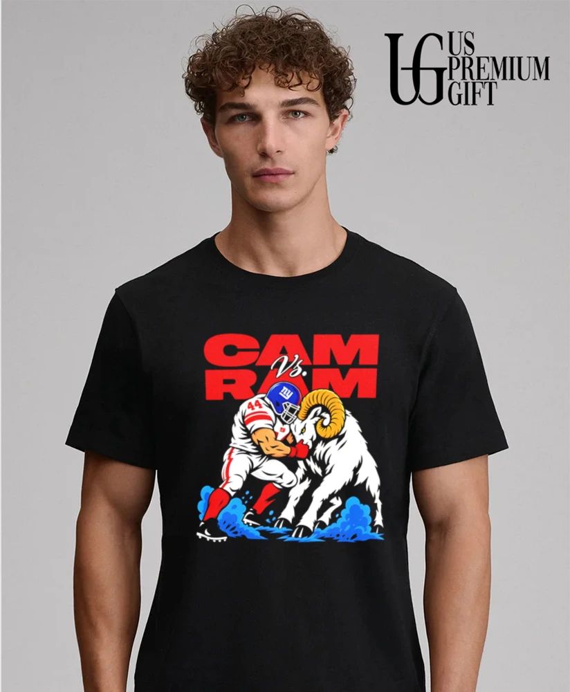 Cam vs Ram New York Giants Football mascot shirt