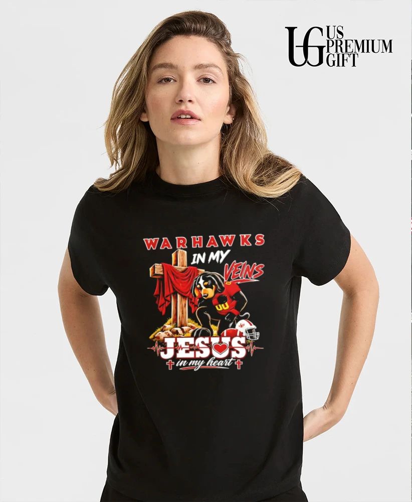 UL Monroe Warhawks Dog In My Veins Jesus In My Heart Faith Football mascot shirt