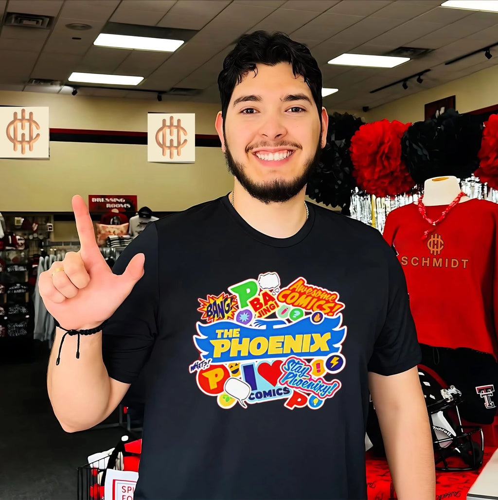 The Phoenix awesome comics stickers shirt
