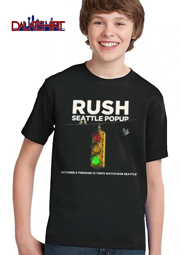 Rush Koch Bar 9 12 traffic light birds blue sky shirt