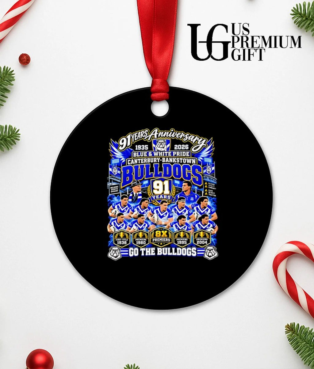 Canterbury Bankstown Bulldogs 91 Years Anniversary Go The Bulldogs 1935-2026 shirt